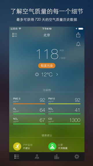 全国空气污染指数 for iPhone
